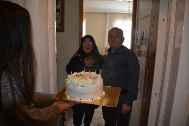 B�y�k�ehir�den �elik �iftine s�rpriz kutlama